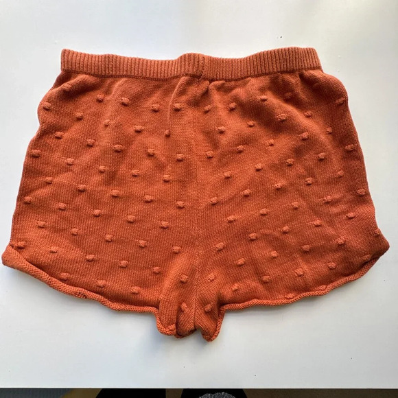 Callahan Winona Cuffed Nubby Knit Shorts in Burnt Orange size Small - Picture 6 of 10